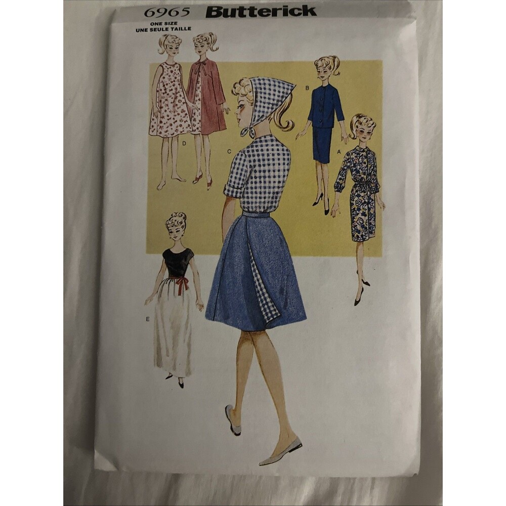 Butterick 6965 * 11½" Fashion DOLL CLOTHES Pattern * UNCUT